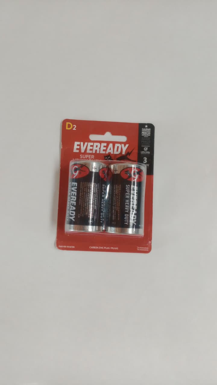 Pilas D2 Eveready x2uni
