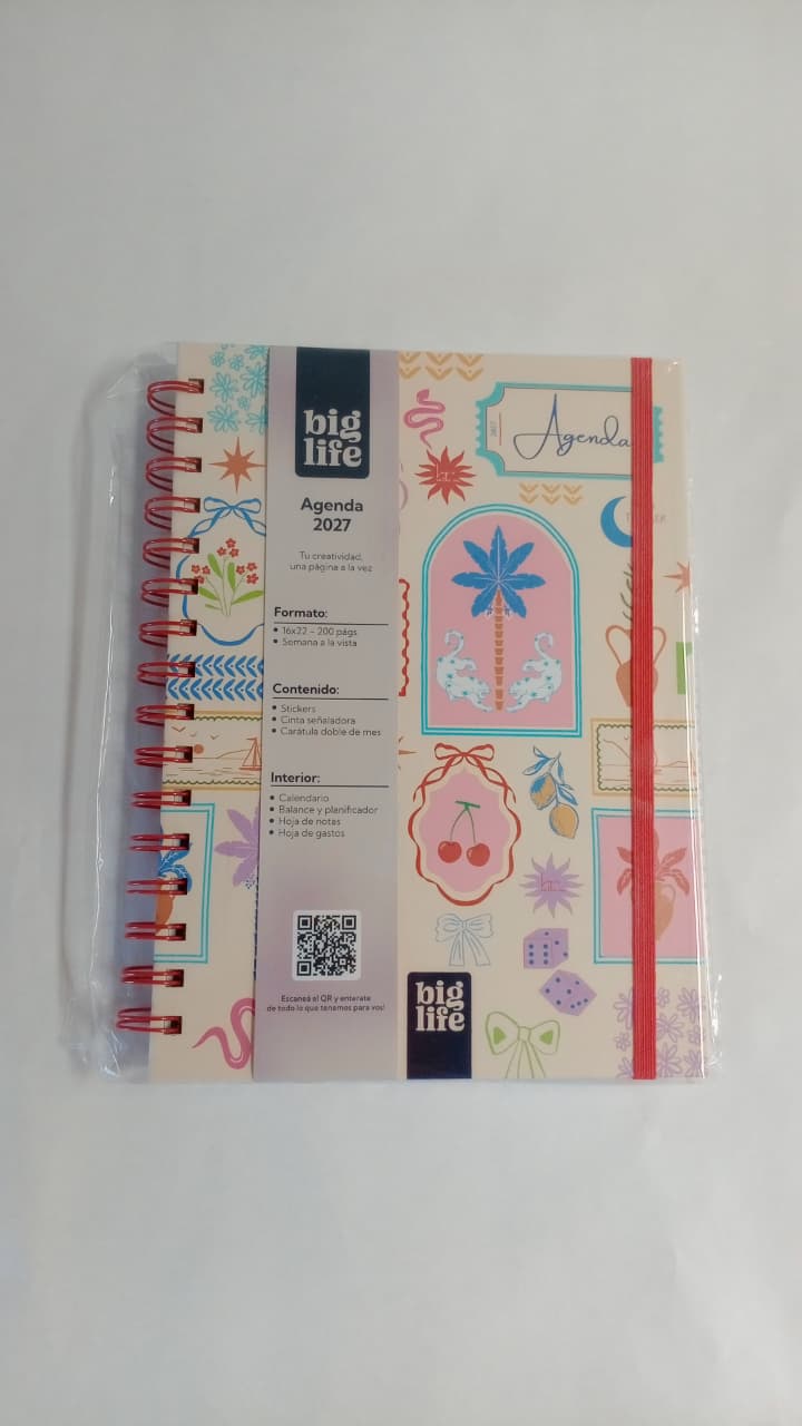 Agenda Ipanema  tapa dura 200 hojas 16x22  PPR