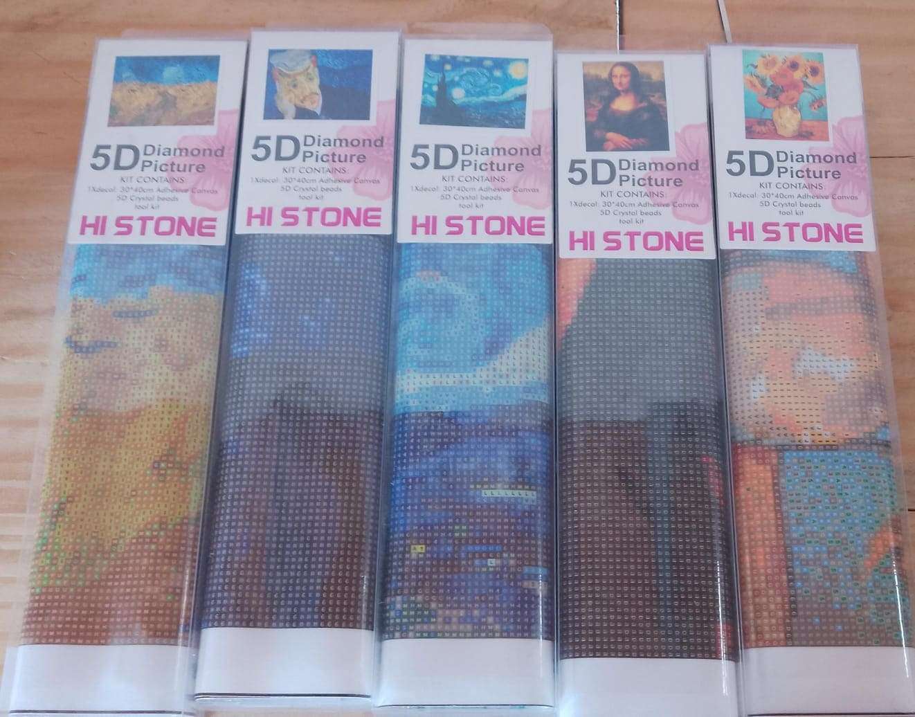5D Diamond Picture Adhesiva 20x30cm -  Pinturas Famosas