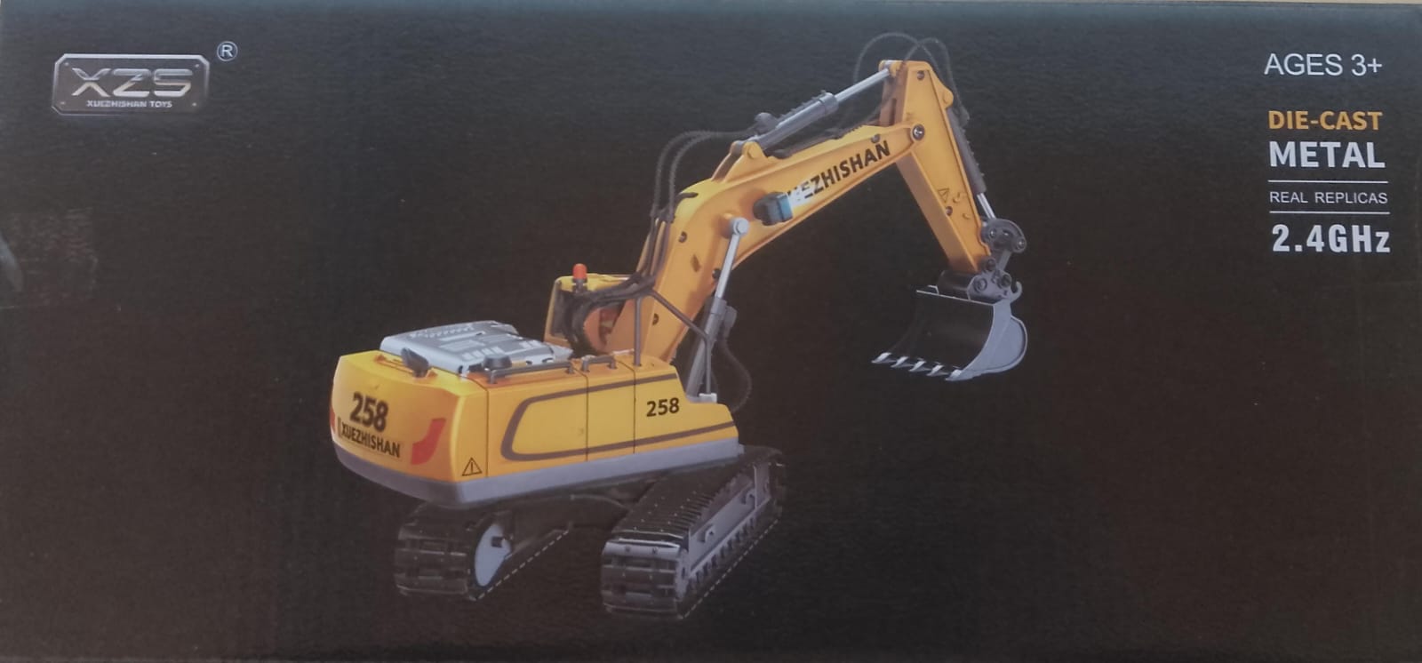 Excavadora Replica Original a Contro Remoto - Amarilla