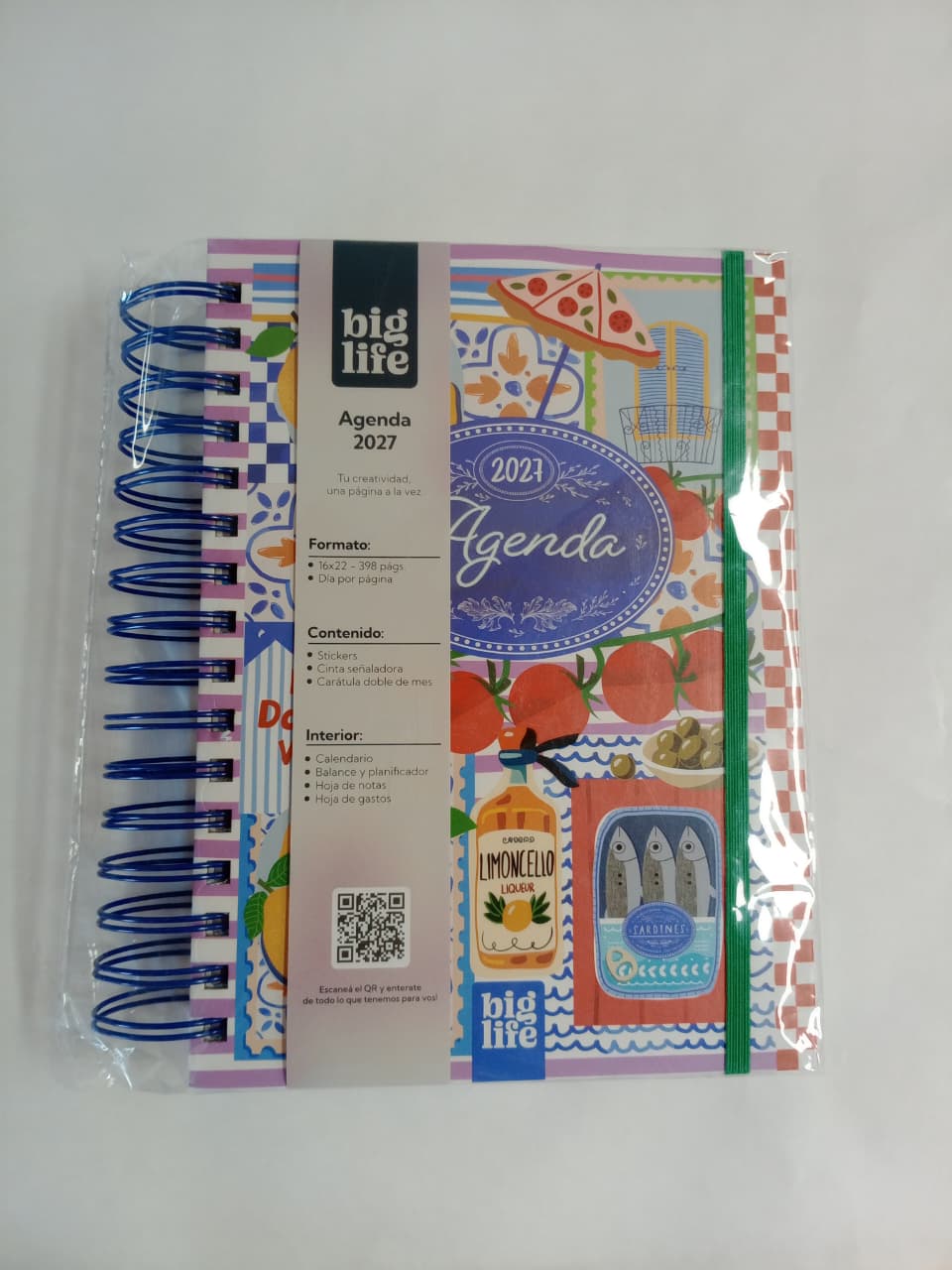 Agenda Dolce Vita tapa dura de 398 hojas 16x22  PPR