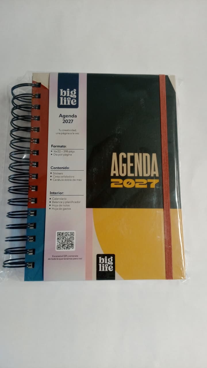 Agenda Tetris tapa dura 398 hojas 16x22 PPR