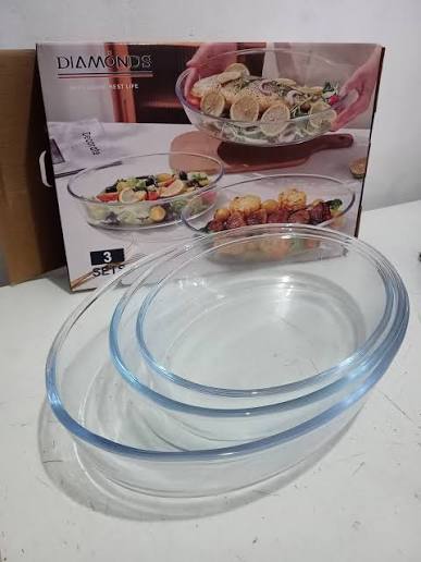 Fuente de Vidrio para Horno x3set