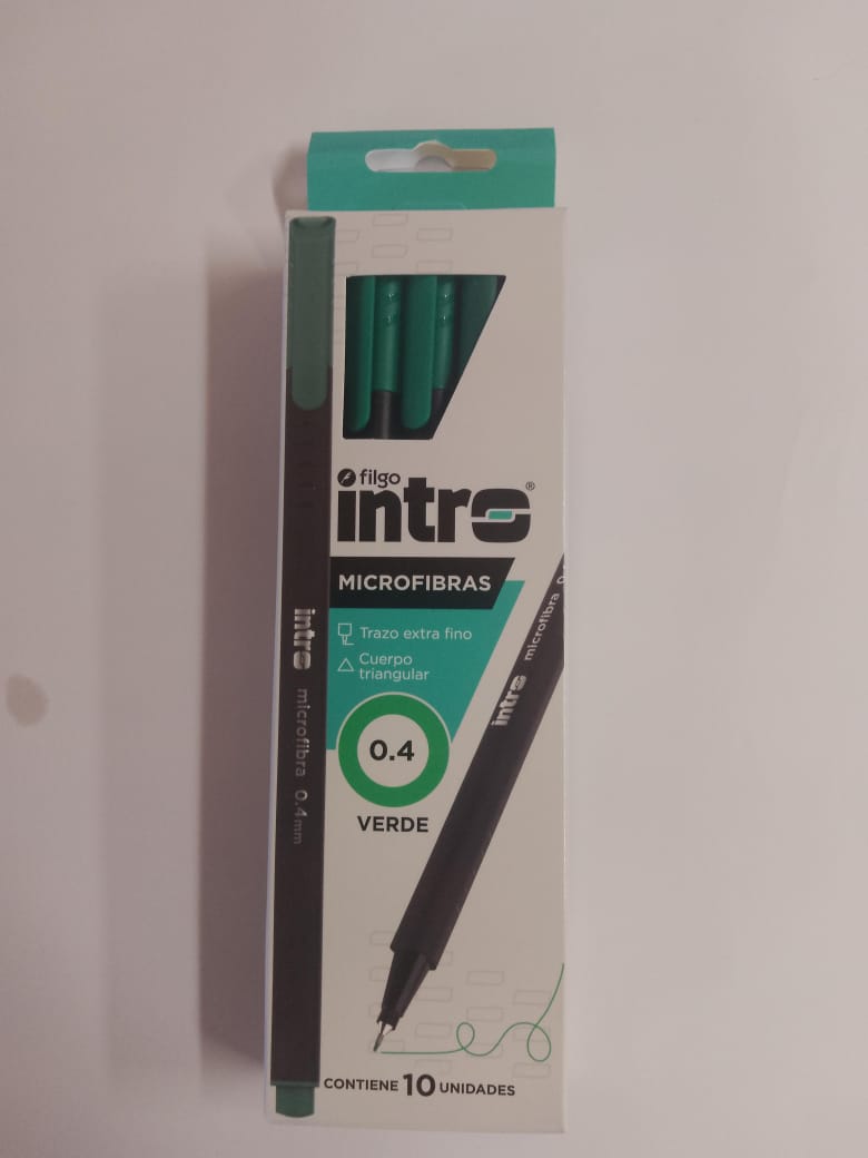 Microfibras Intro x10 Unid - Verde