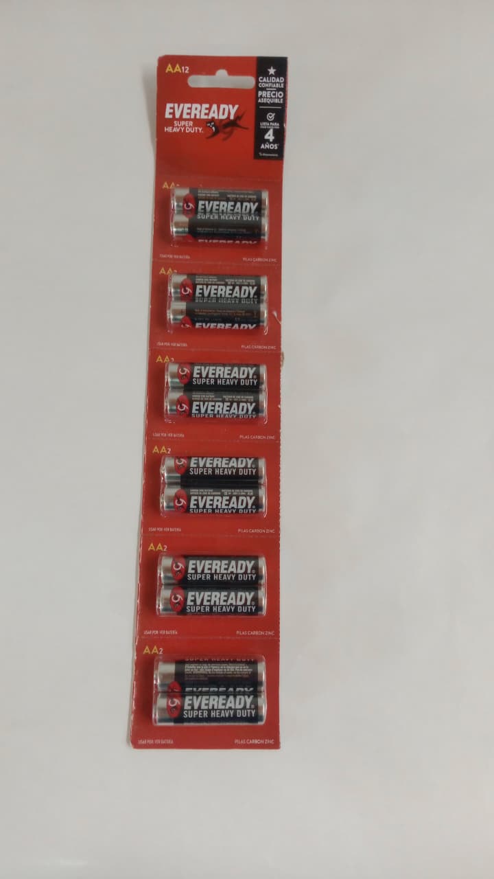 Pilas Eveready AA x12uni
