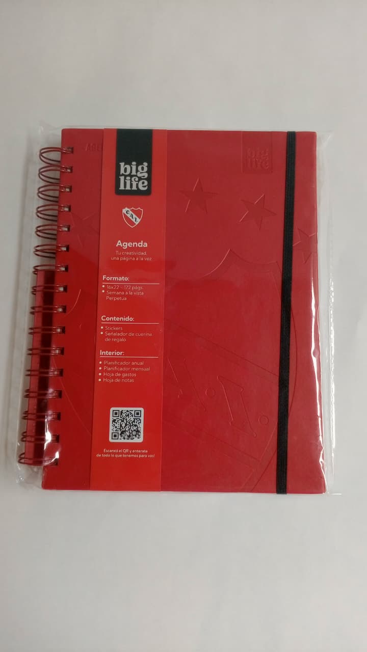 Agenda Independiente tapa dura 200 hojas 16x22 PPR