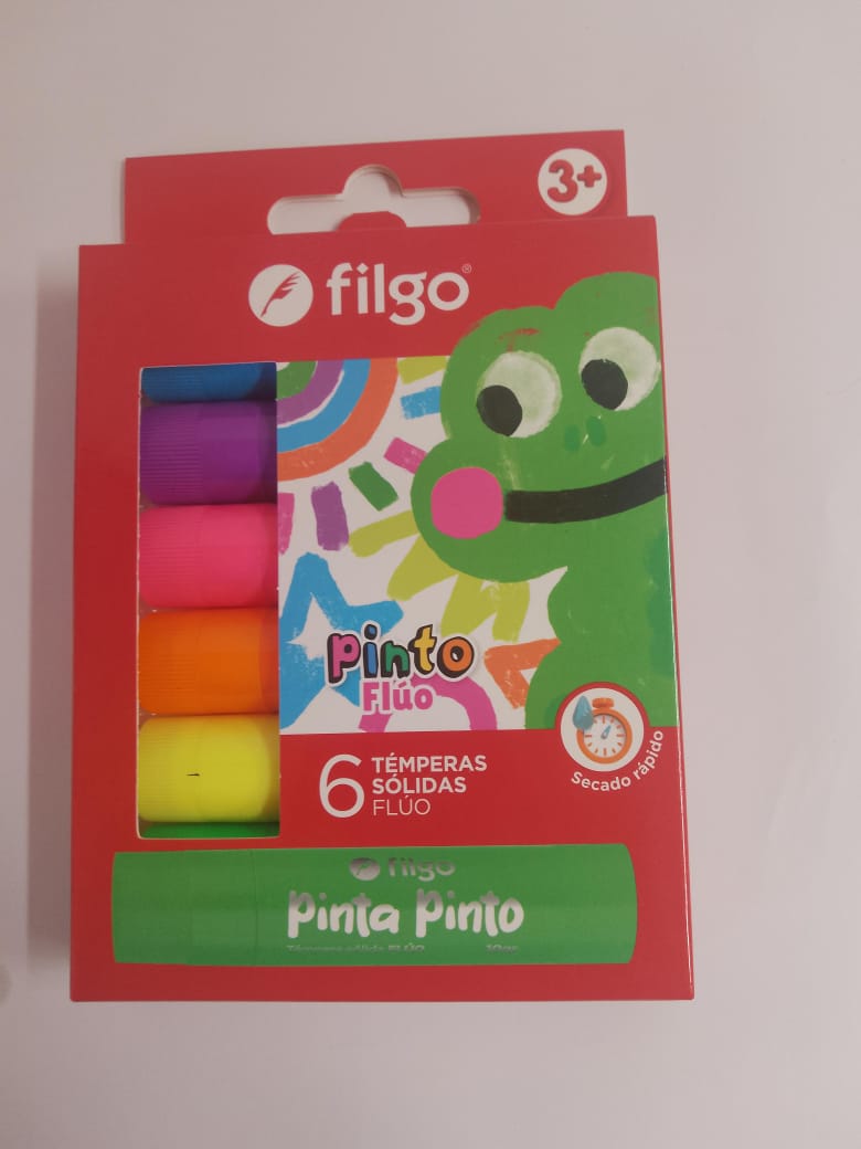 Tempera Solida x6 Unid. - Fluo
