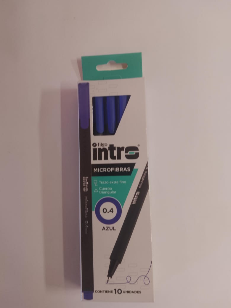 Microfibras Intro x10 Unid - Azul