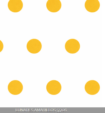 Crepe Fantasia -  Lunares Amarillo