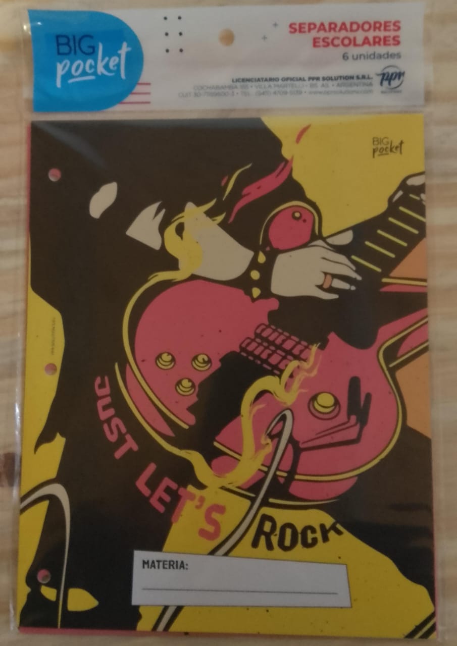 Separadores Escolares N°3 - Rock