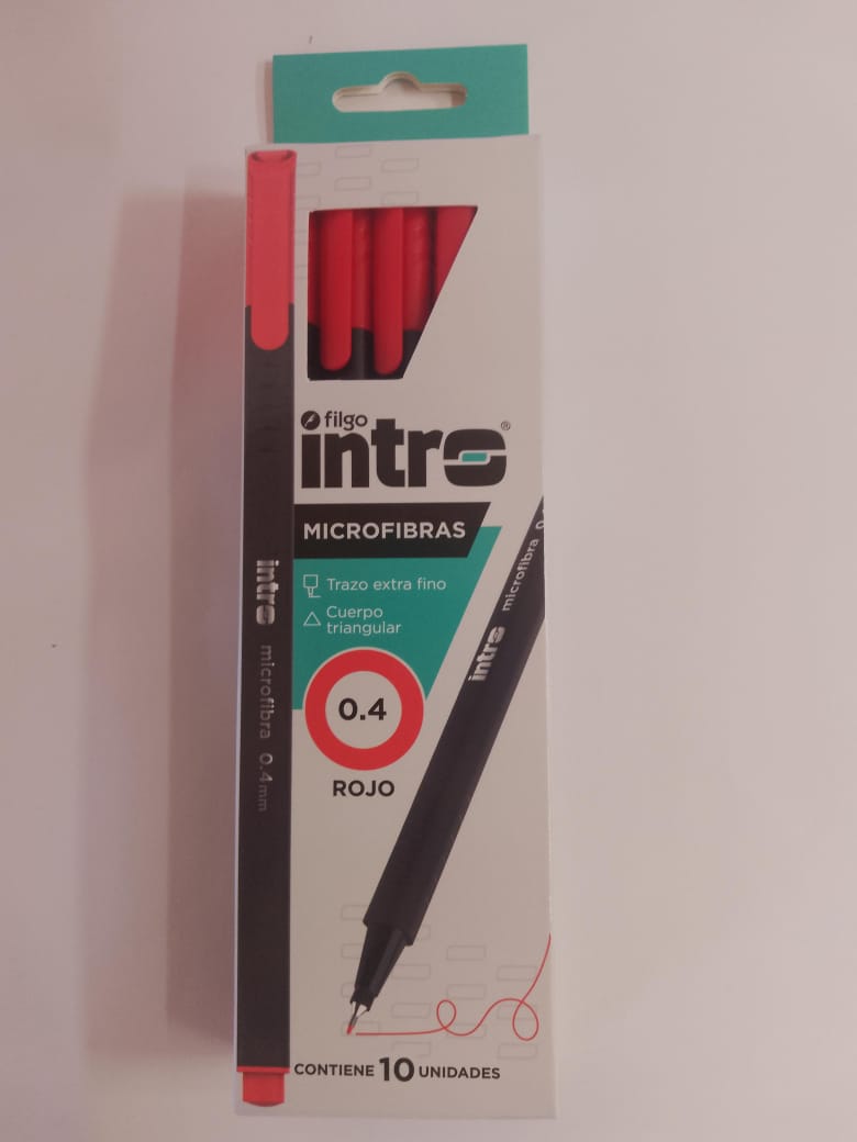 Microfibras Intro x10 Unid - Rojo