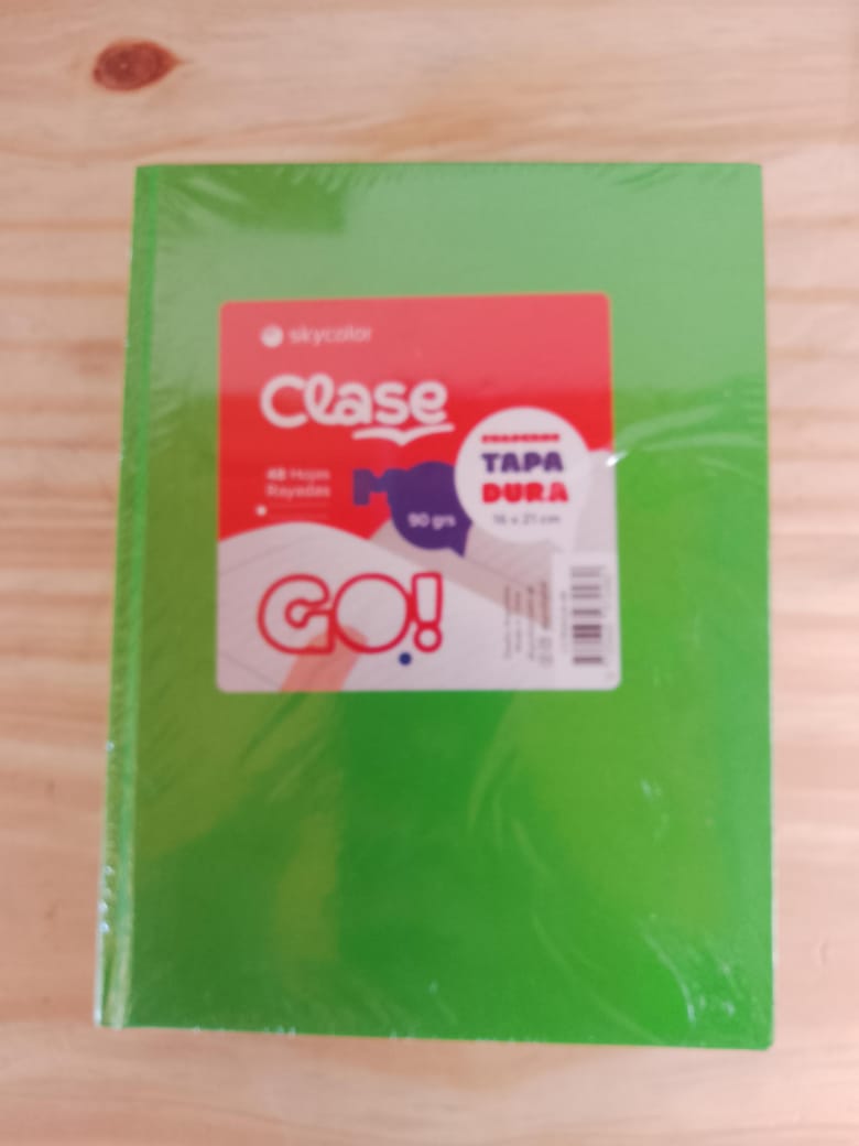 Cuaderno Skycolor Tapa Dura 48 Hojas - Verde