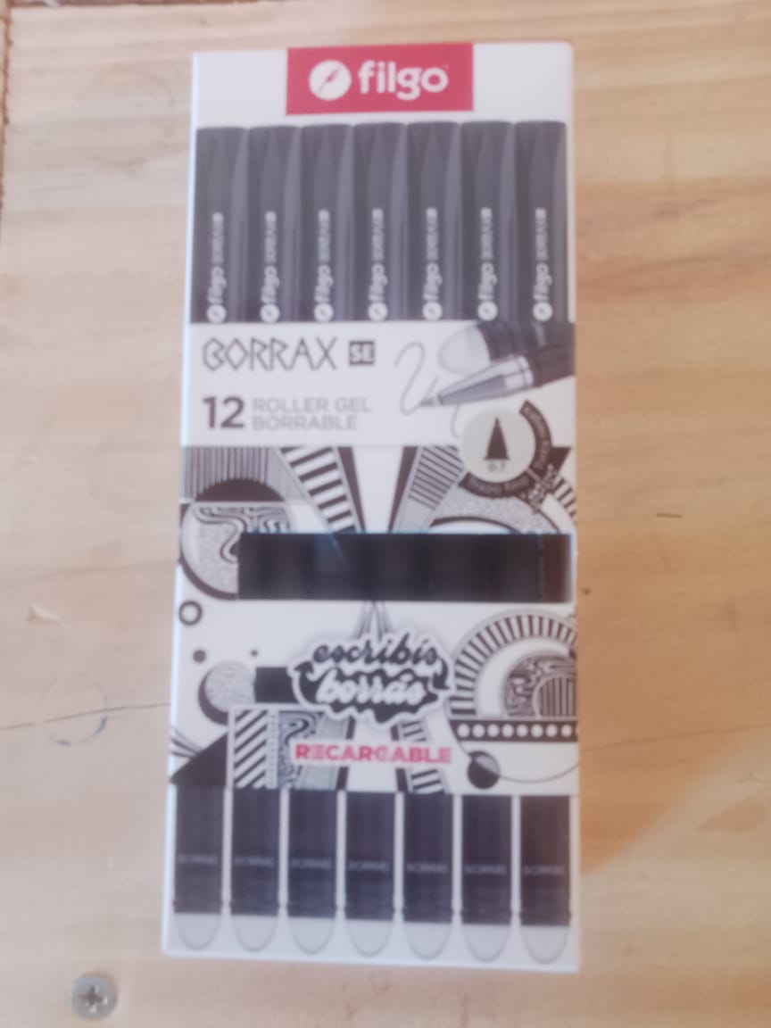 Birome Borrax Roller Gel x12Unid. - Negra