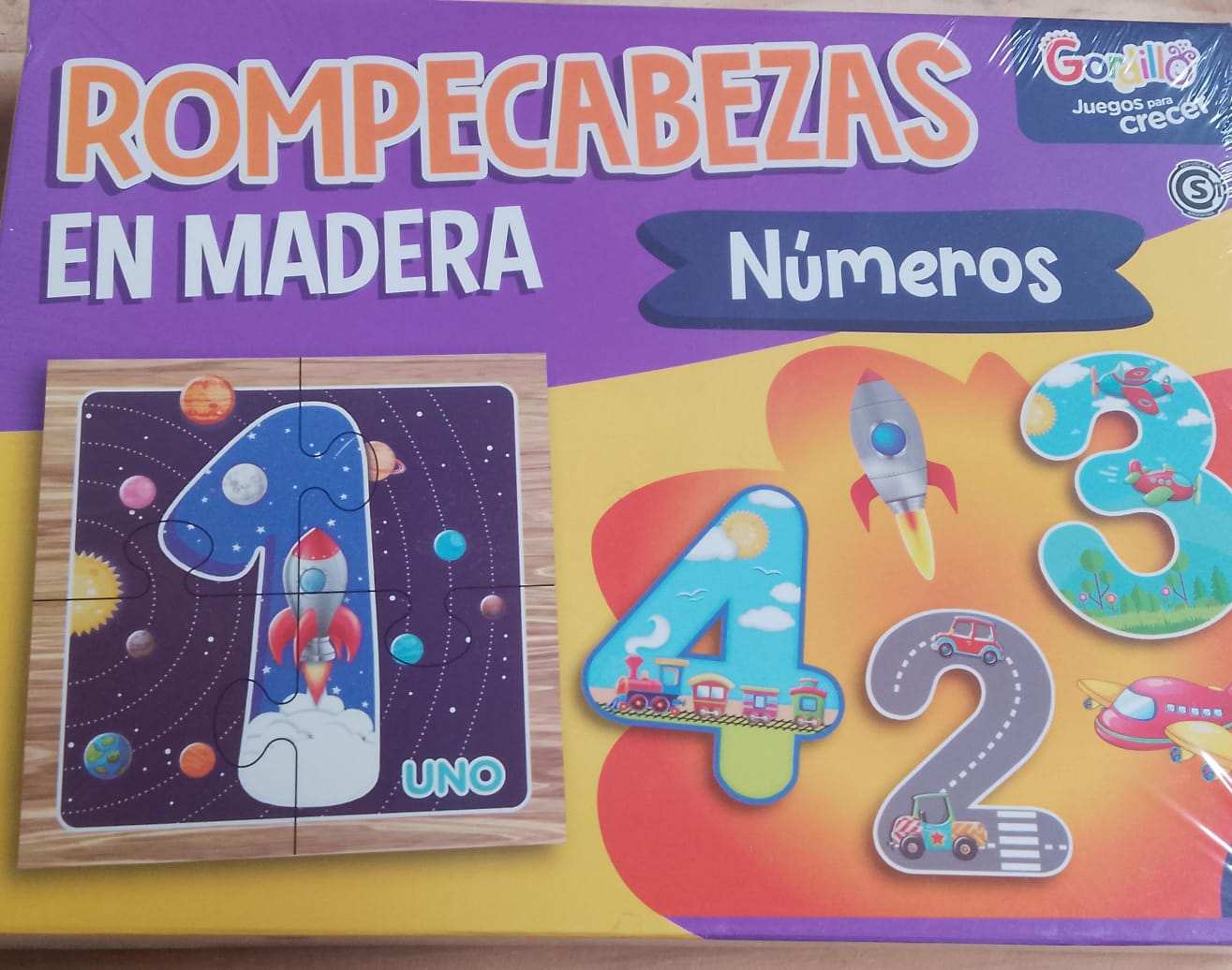 Rompecabeza en Madera - Numeros