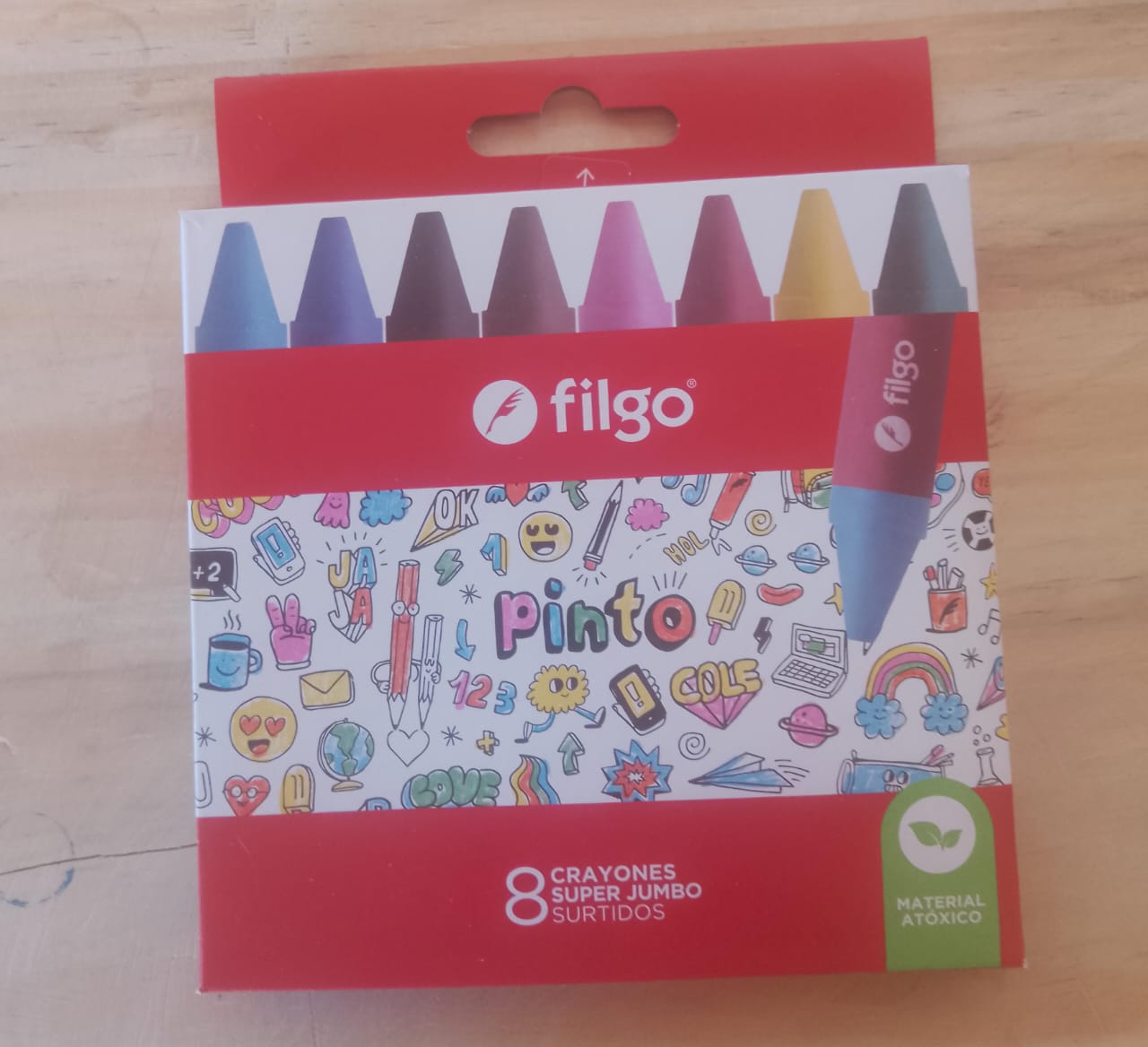 Crayones Super Jumbo de Cera x8 Unid. Surtido