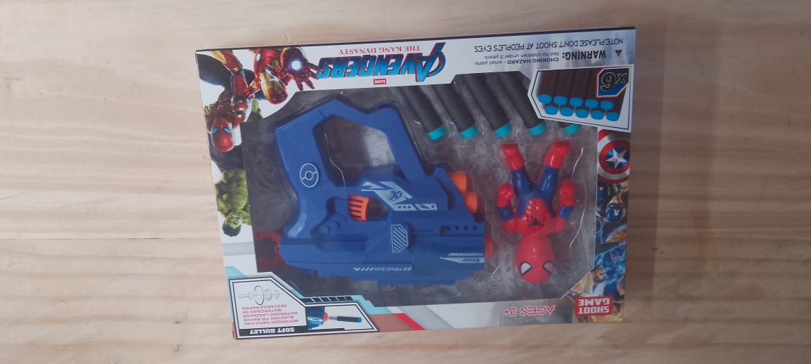 Pistola Lanza Dardos Spiderman