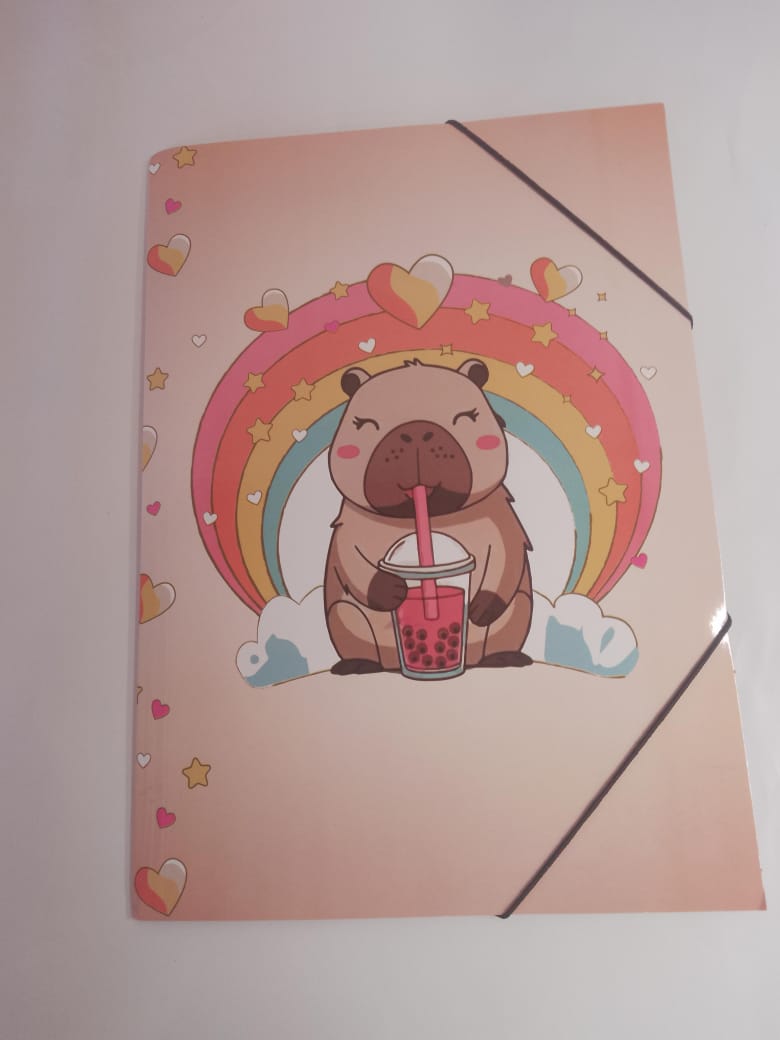Carpeta de Dibujo con Elastico Uniesco -  Capibara