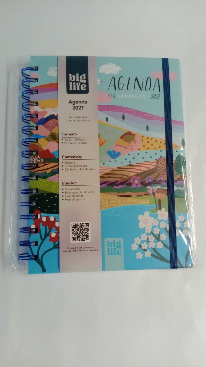 Agenda Big Landscape tapa dura 200 hojas 16x22 PPR