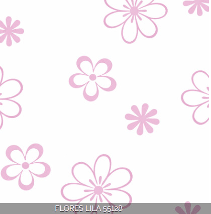 Crepe Fantasia -  Flores Lila