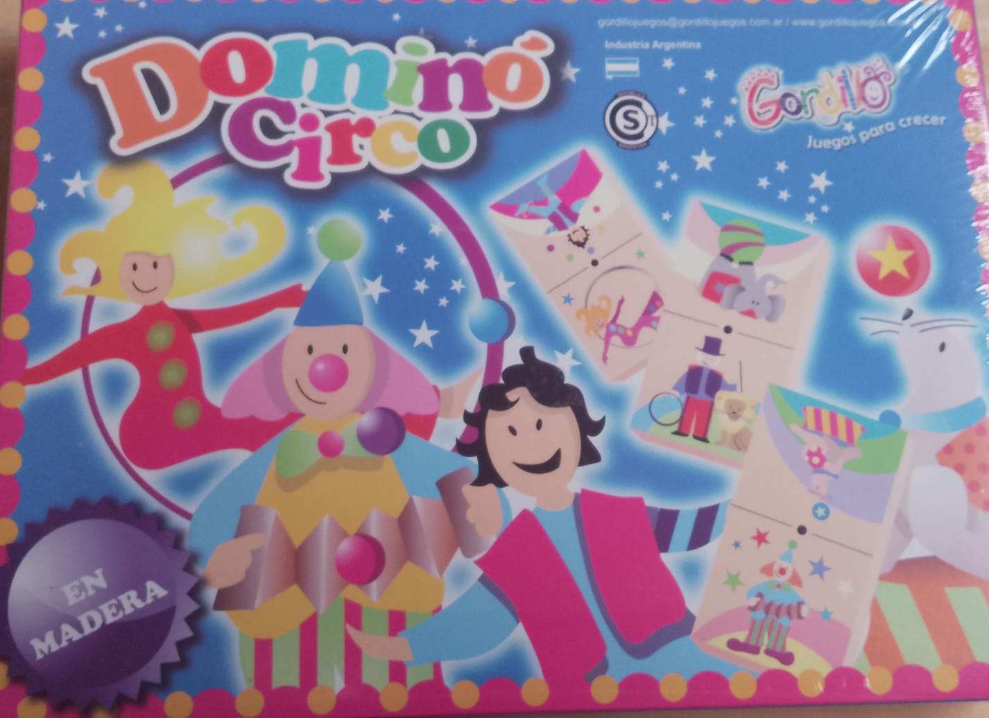 Domino en madera - Circo