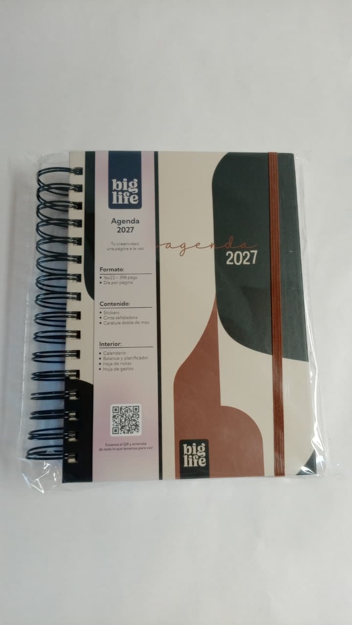 Agenda Geo Choco  tapa dura 398 hojas  16x22 PPR
