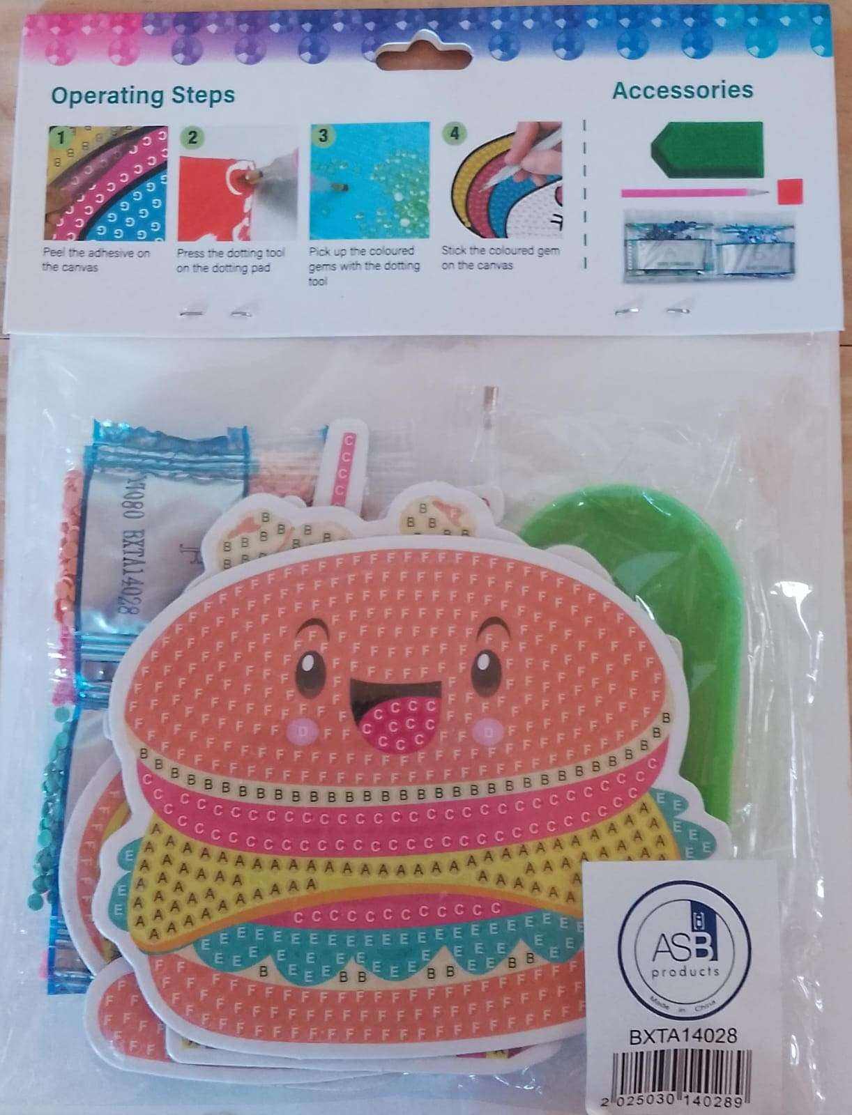 Diamond Painting Magnet - Hamburguesa