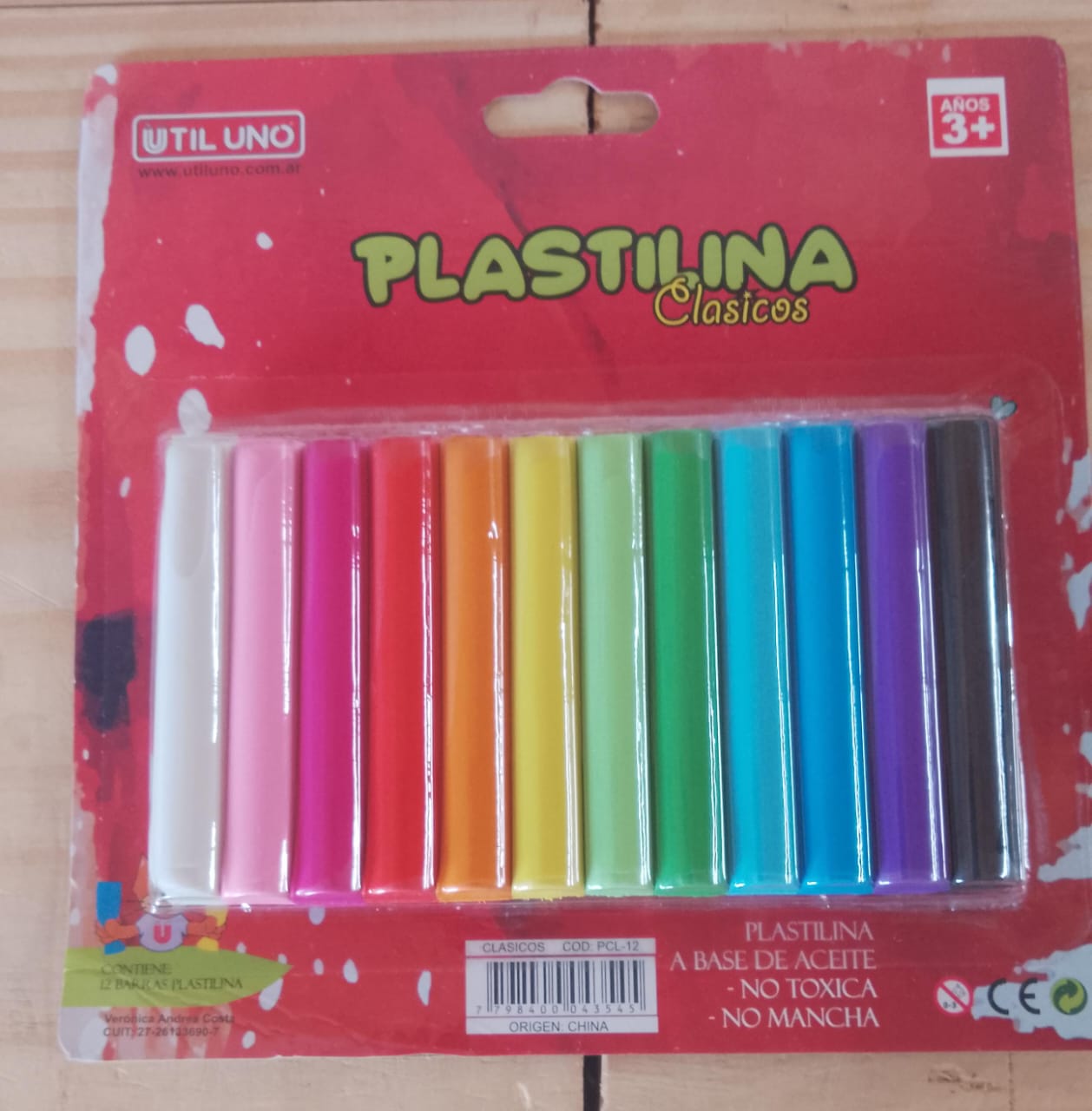 Plastilina Clasica x12 Unid. - Clasico