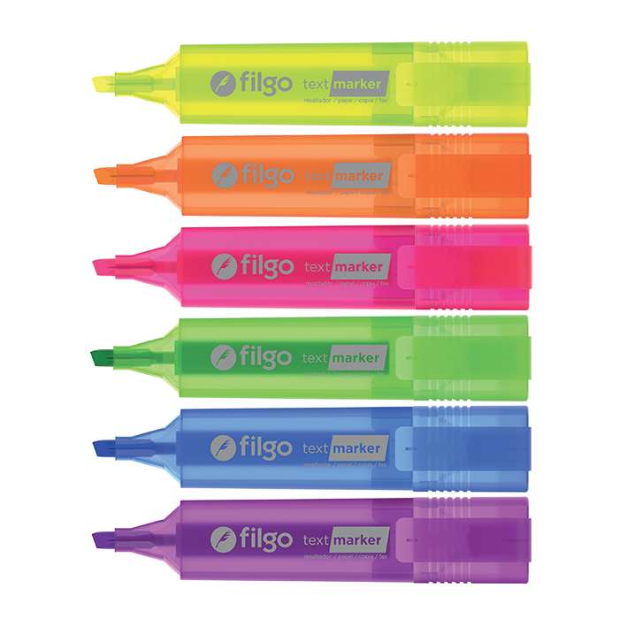 Resaltadores Text Marker FLUO x12 Unid - Amarillo
