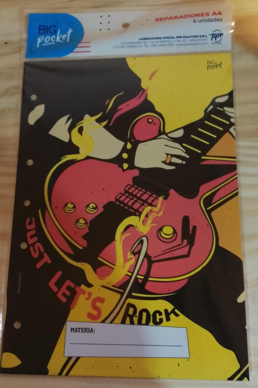 Separadores A4 - Rock
