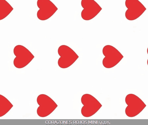 Crepe Fantasia -  Corazones