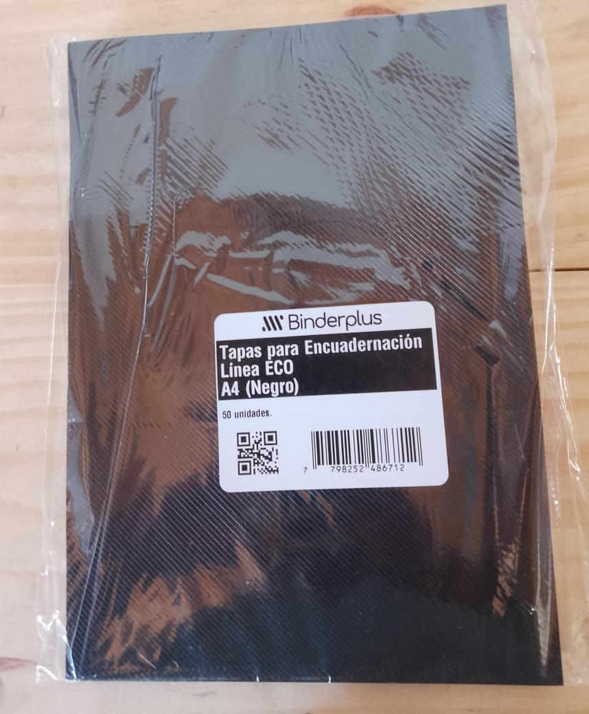 Tapa para Encuadernillar ECO x50 Unid. - Negro