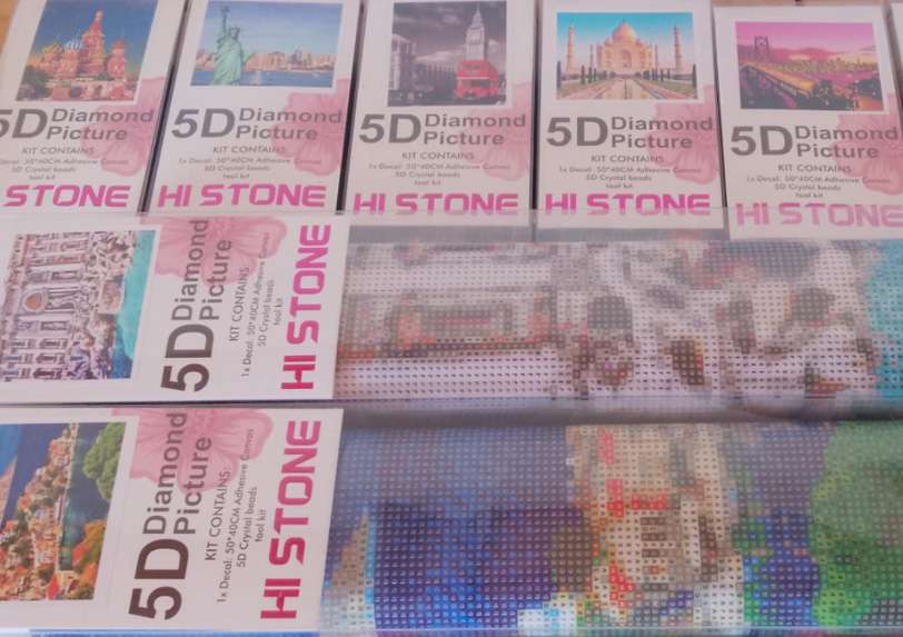 5D Diamond Picture Adhesiva 40x50cm - Monumentos Historicos de Ciudades