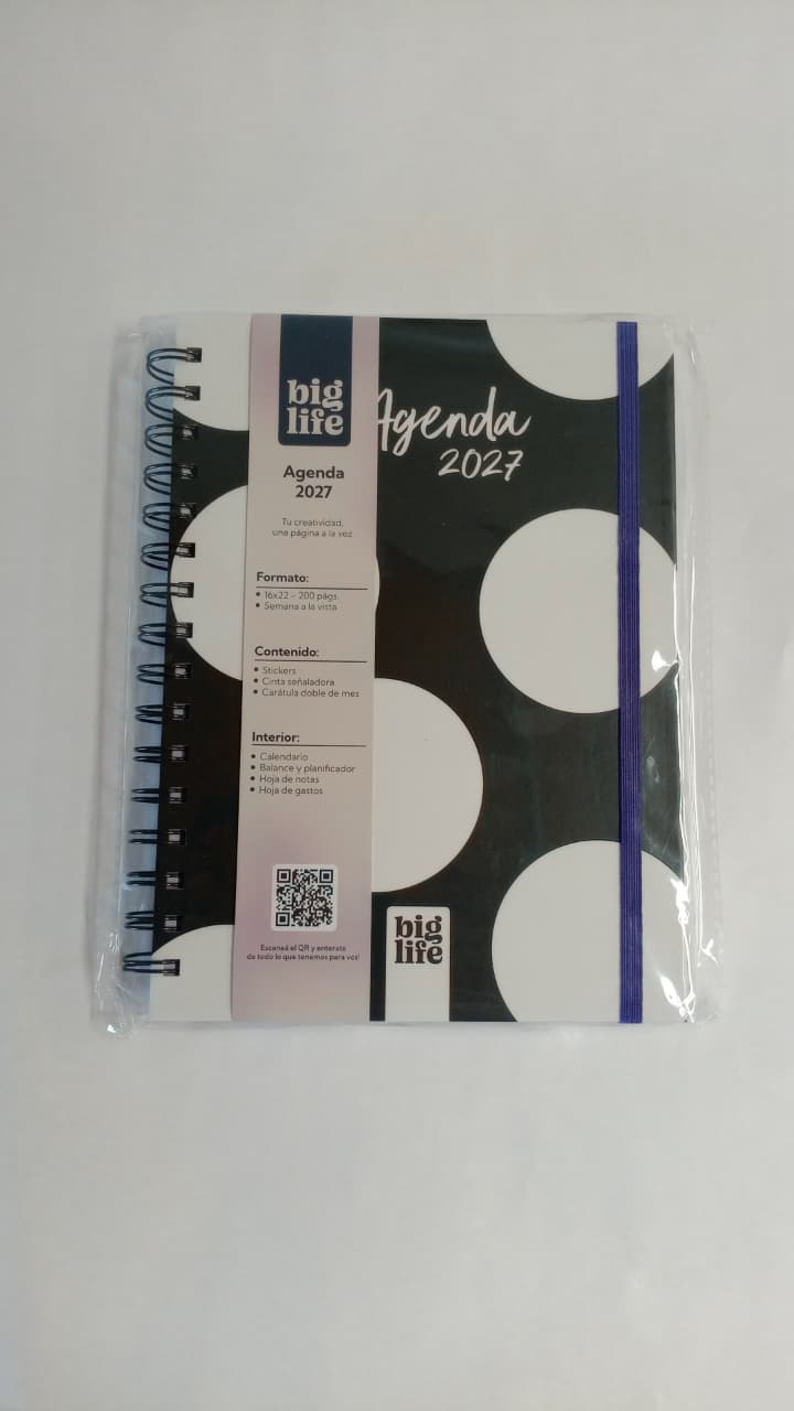 Agenda Lunares tapa dura 200 hojas 16x22 PPR