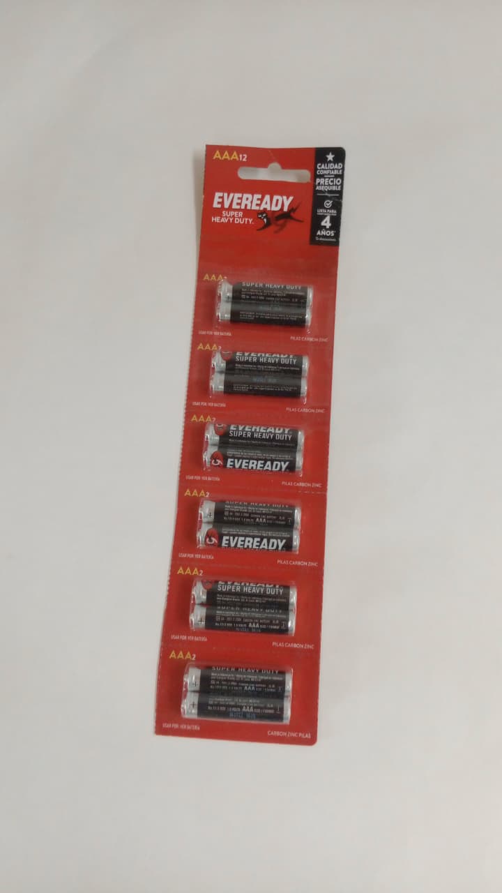 Pilas Eveready AAA x12uni