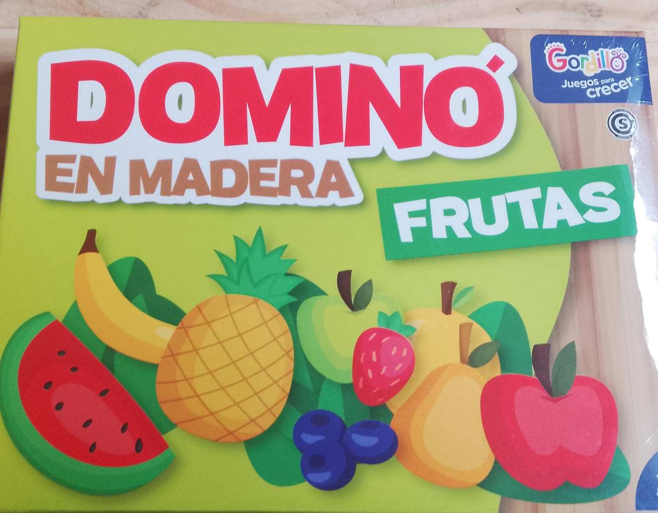 Domino en madera - Frutas