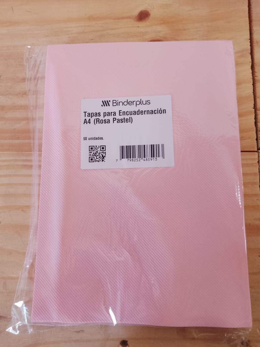 Tapa para Encuadernillar ECO x50 Unid. - Rosa Pastel