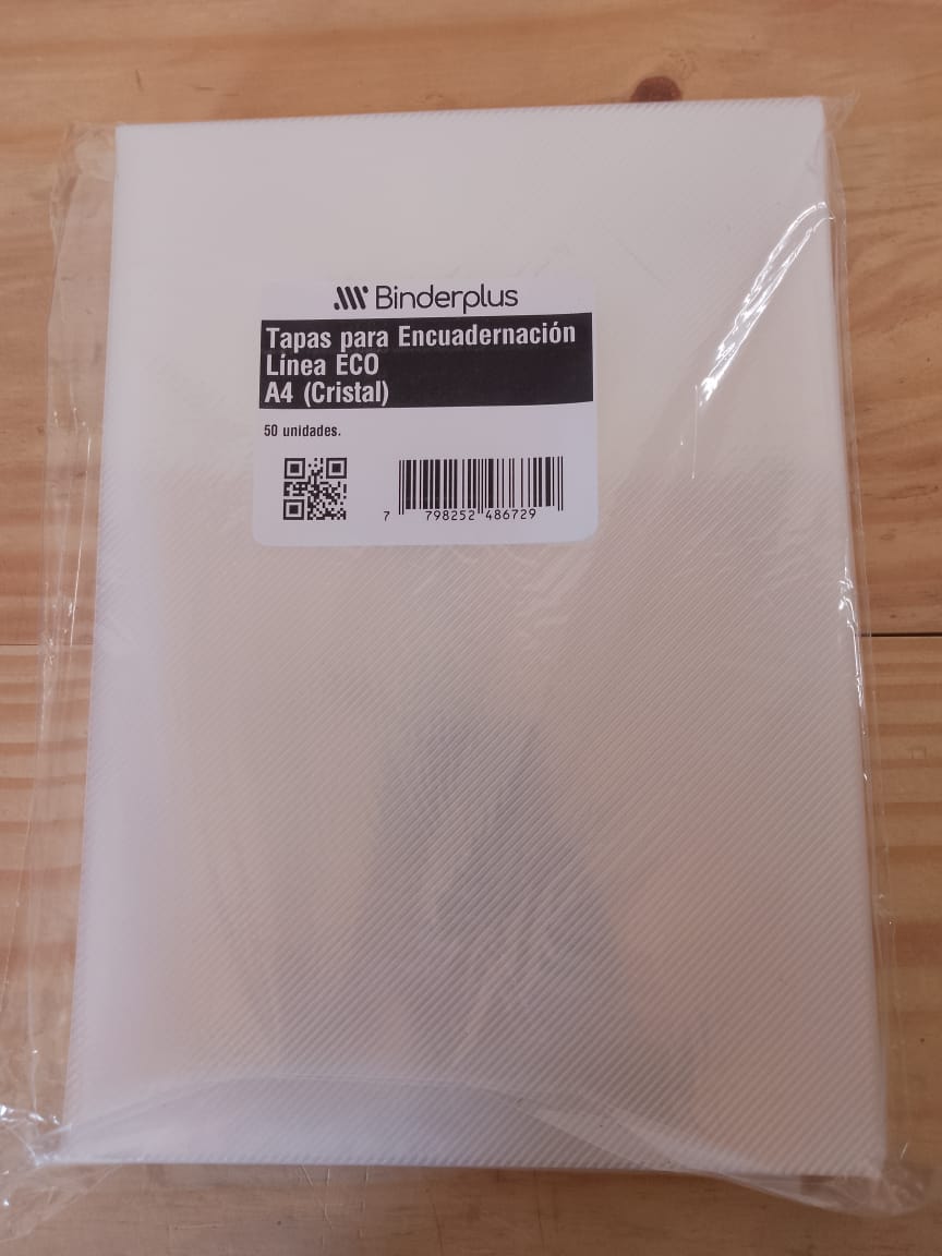 Tapa para Encuadernillar ECO x50 Unid. - Cristal