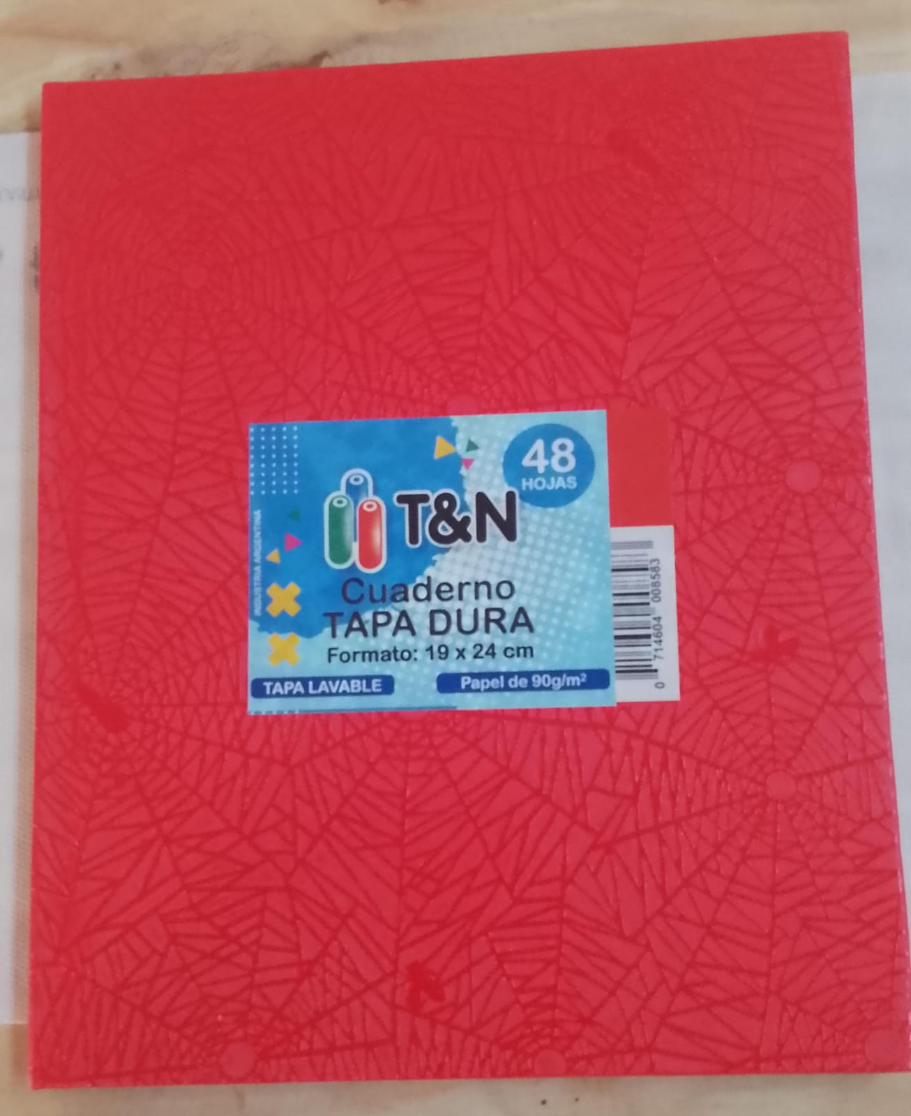 Cuaderno T&N Tapa Dura 48 Hojas AB3 90g T&N